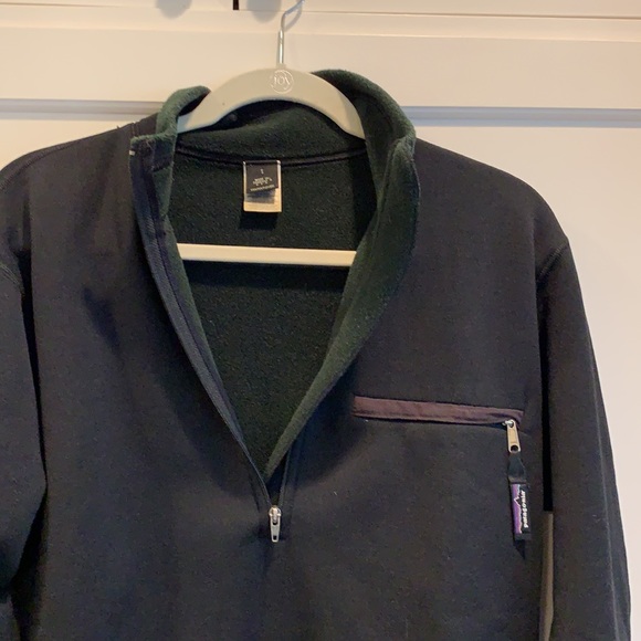 Patagonia Black Fleece Half Zip Sweatshirt - Picture 5 of 7
